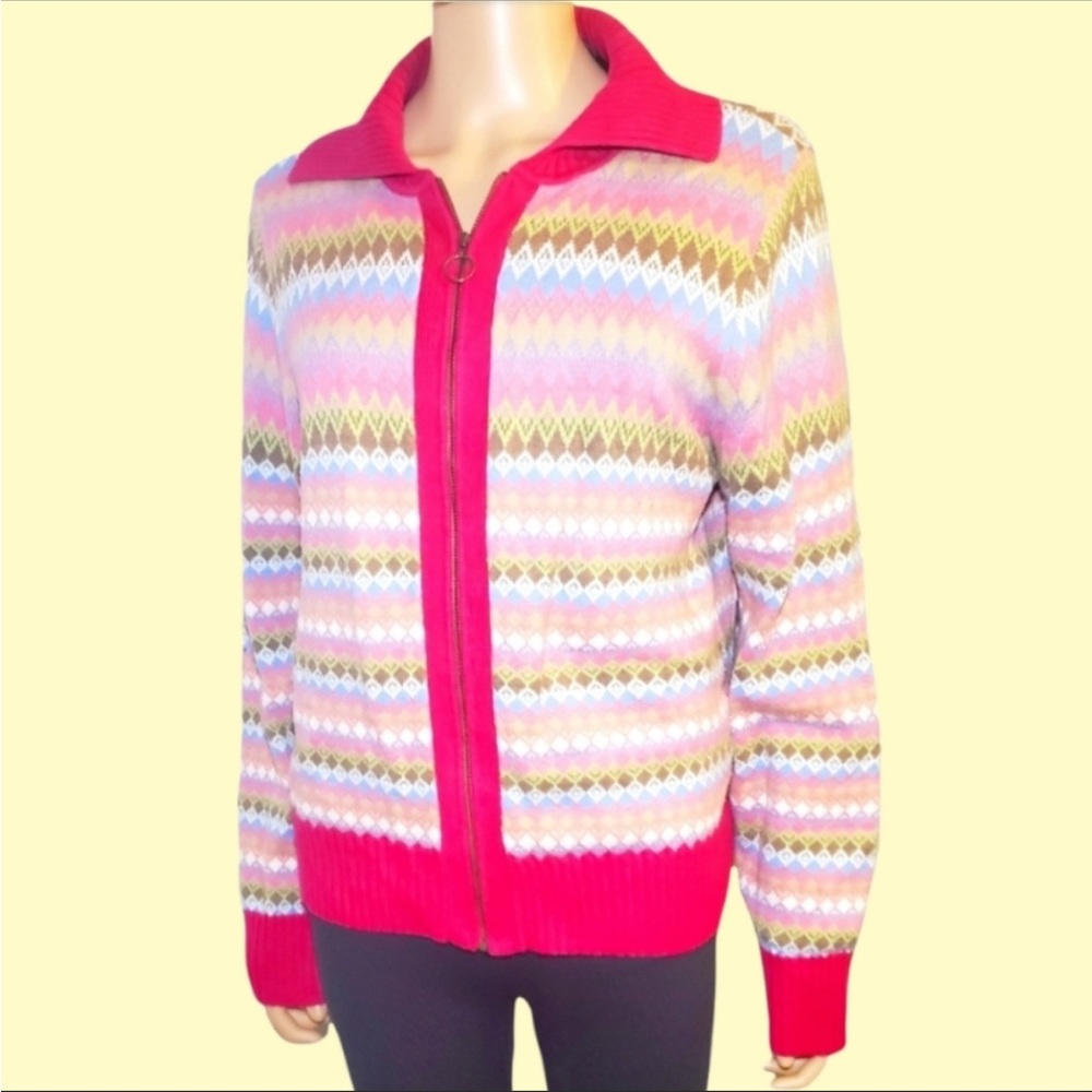Liz Claiborne NWOT Zip Up Sz L